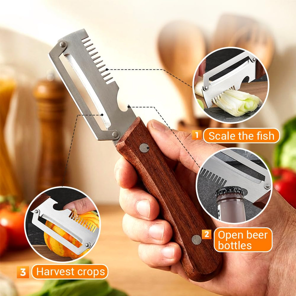 Stainless Steel 3 In 1 Vegetable Peeler Multi Function